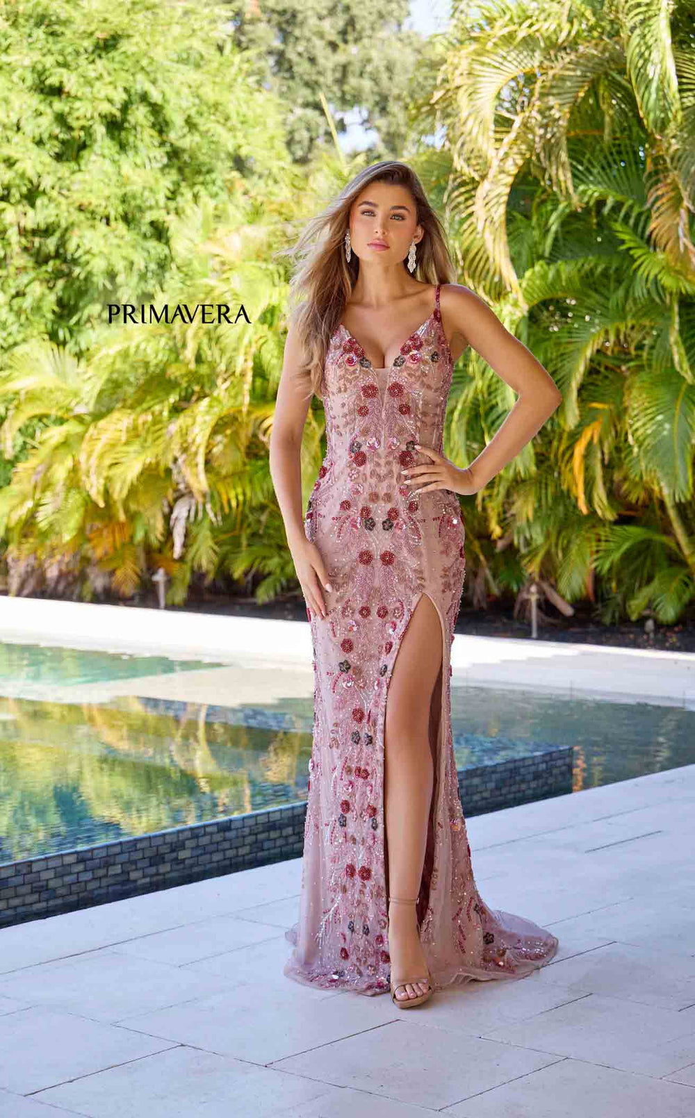 Exquisite Primavera Couture 4313 Dress detail view - VOLAKK