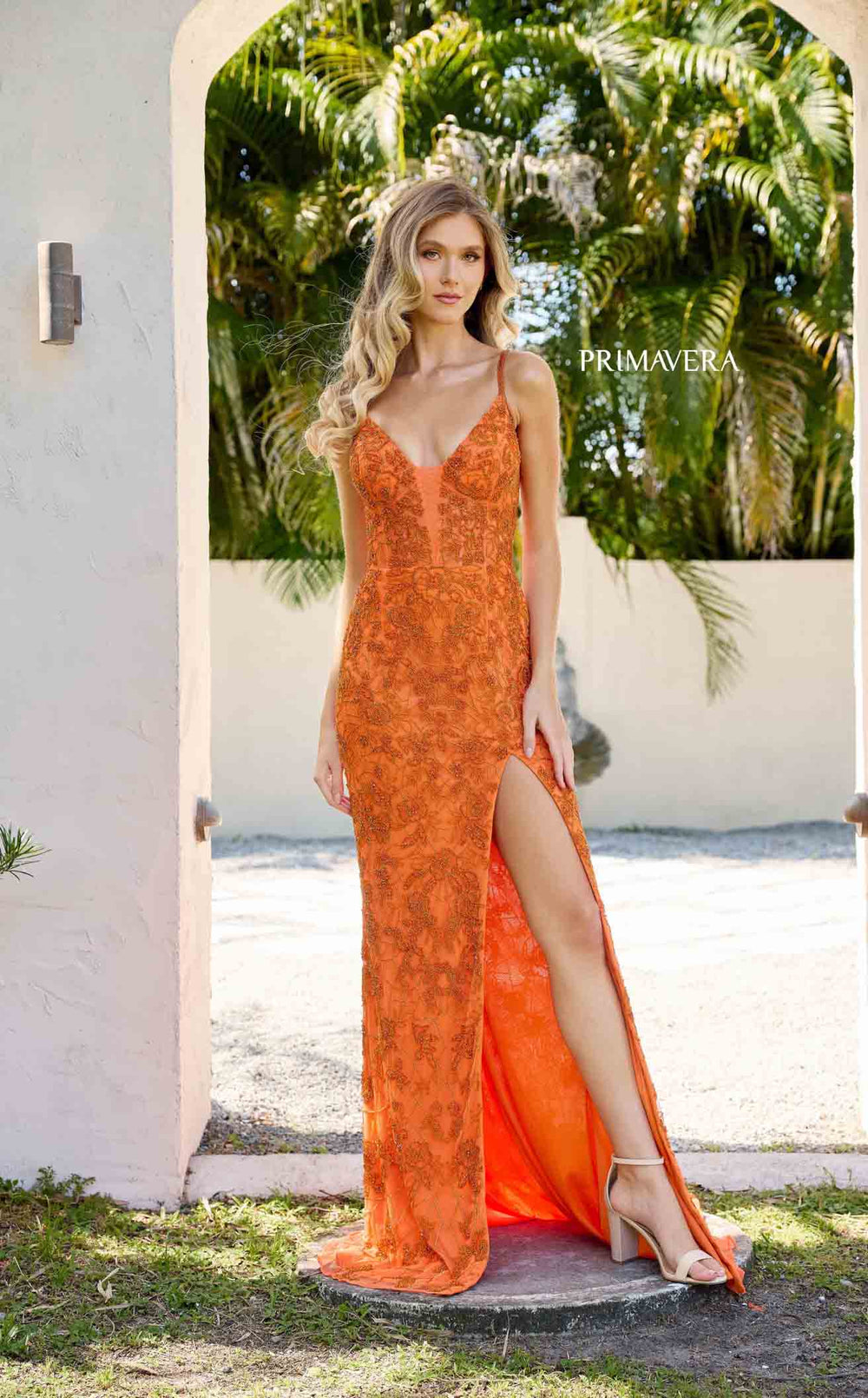 Exquisite Primavera Couture 4317 Dress detail view - VOLAKK
