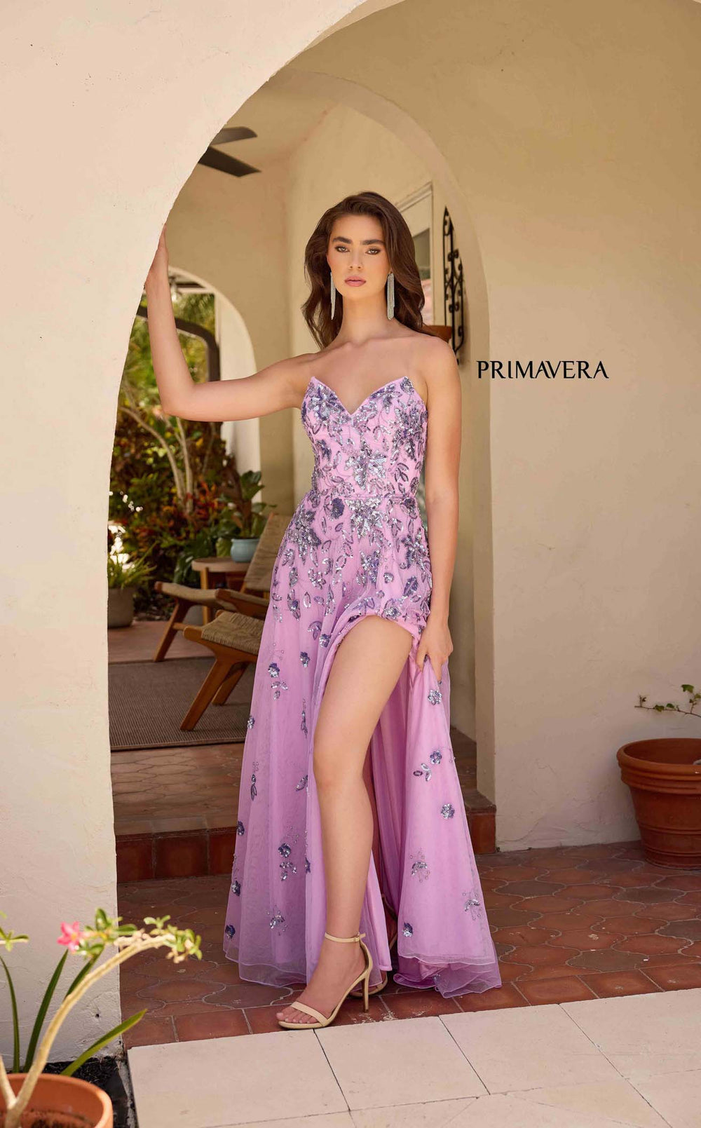 Exquisite Primavera Couture 4361 Dress detail view - VOLAKK