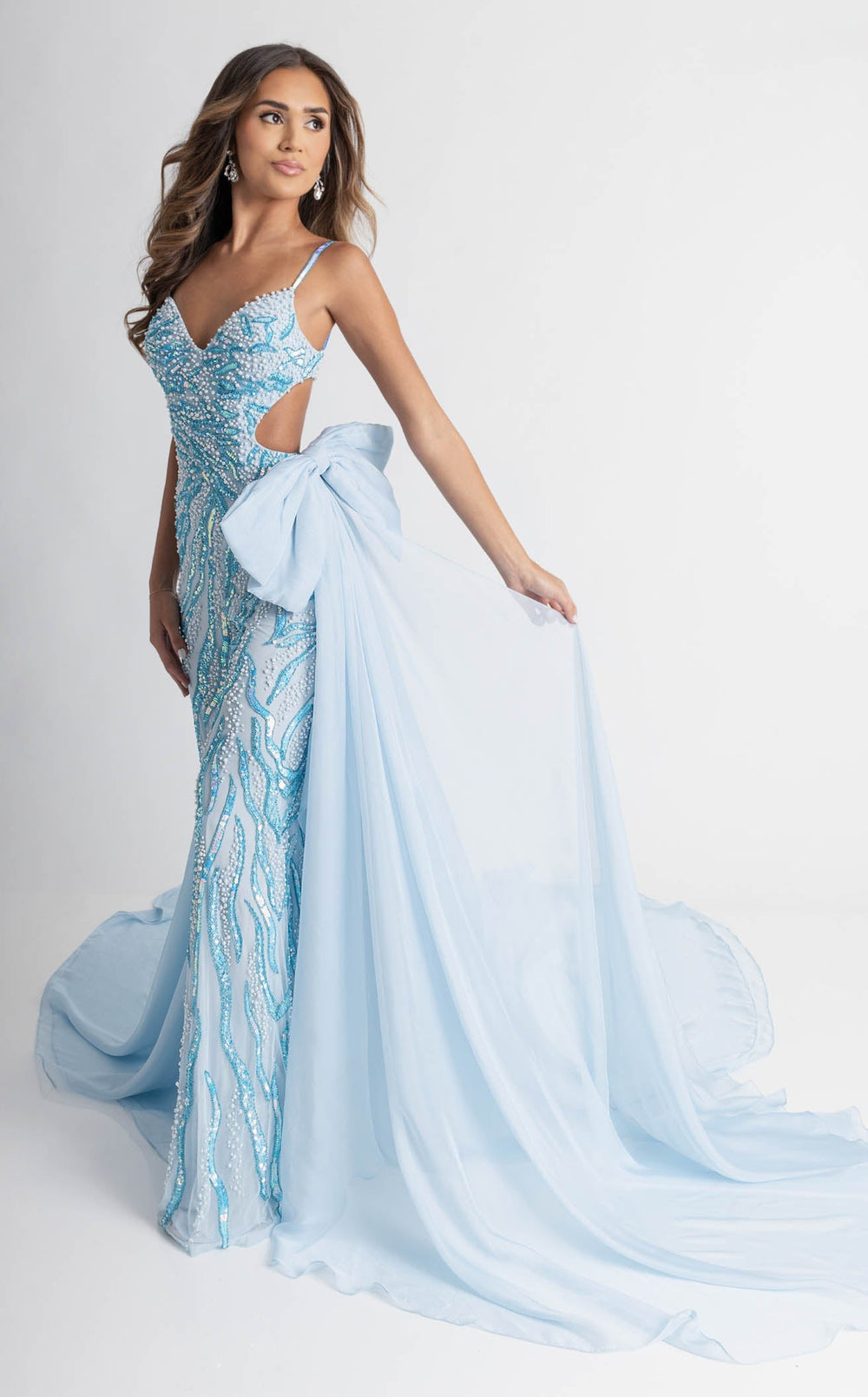 Exquisite Rachel Allan 50411 Jumpsuit detail view - VOLAKK