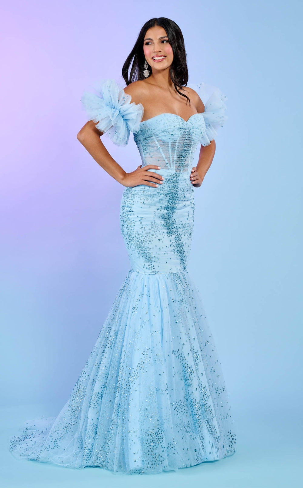 Exquisite Rachel Allan 70500 Dress detail view - VOLAKK