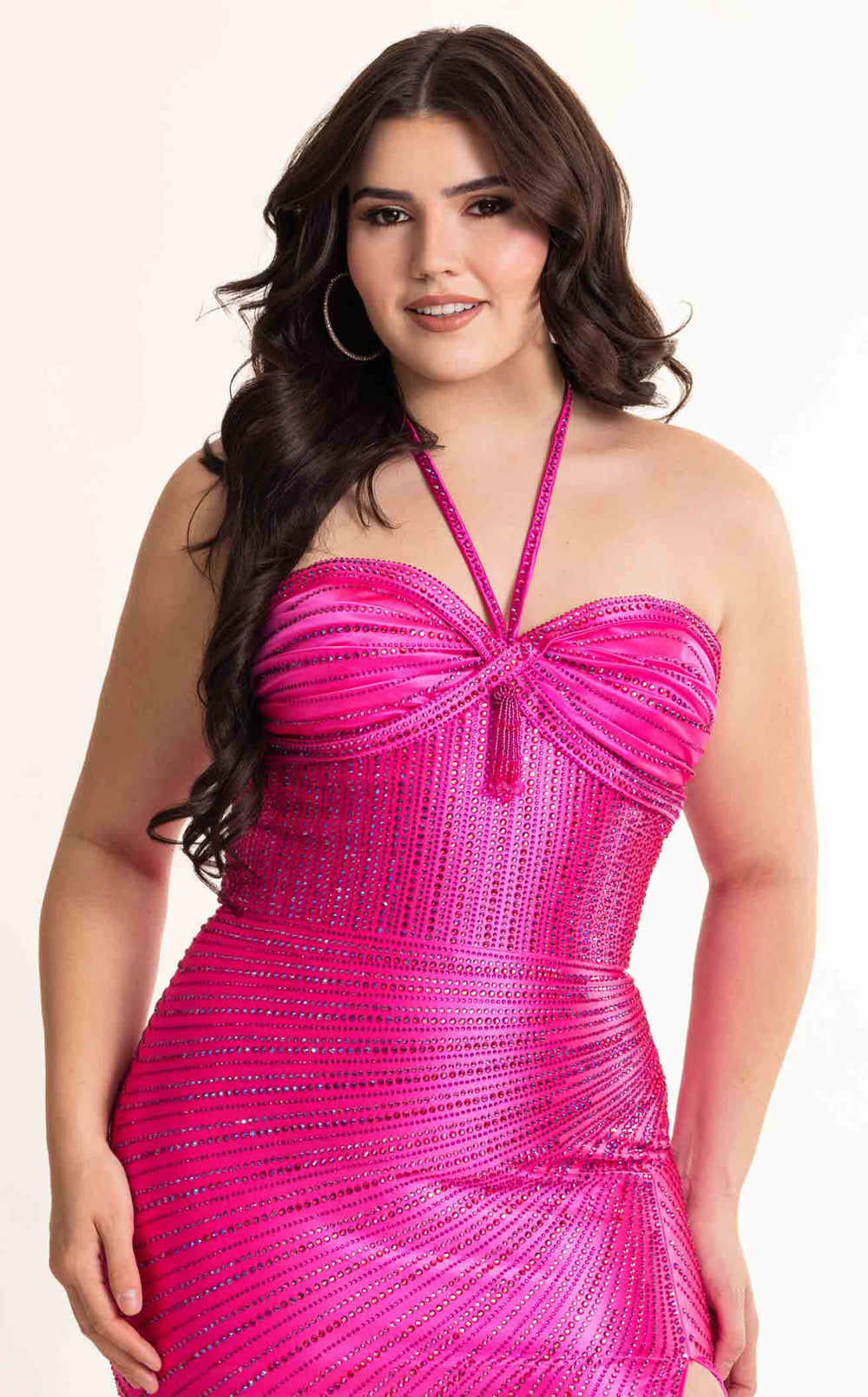 Exquisite Rachel Allan 70997 Dress detail view - VOLAKK