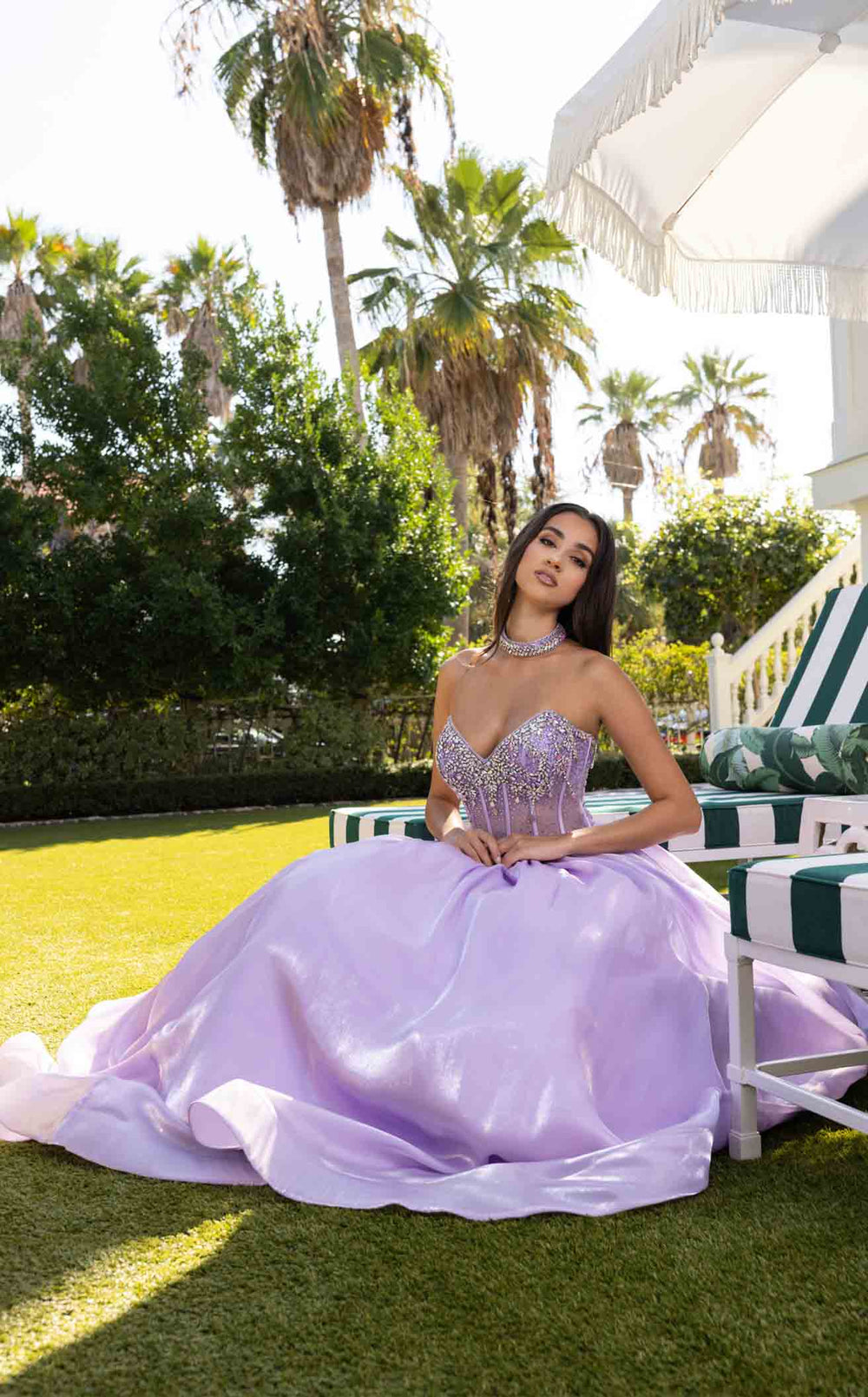 Exquisite Rachel Allan 70998 Dress detail view - VOLAKK