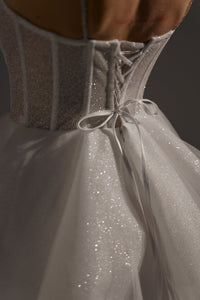 Shiny Short Wedding & Evening Dress Rakel view 1