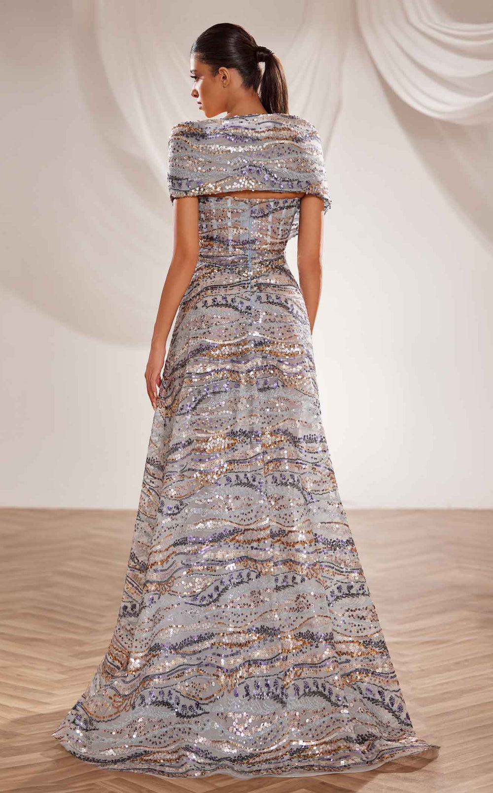 Exquisite Reverie Couture 230 Dress detail view - VOLAKK