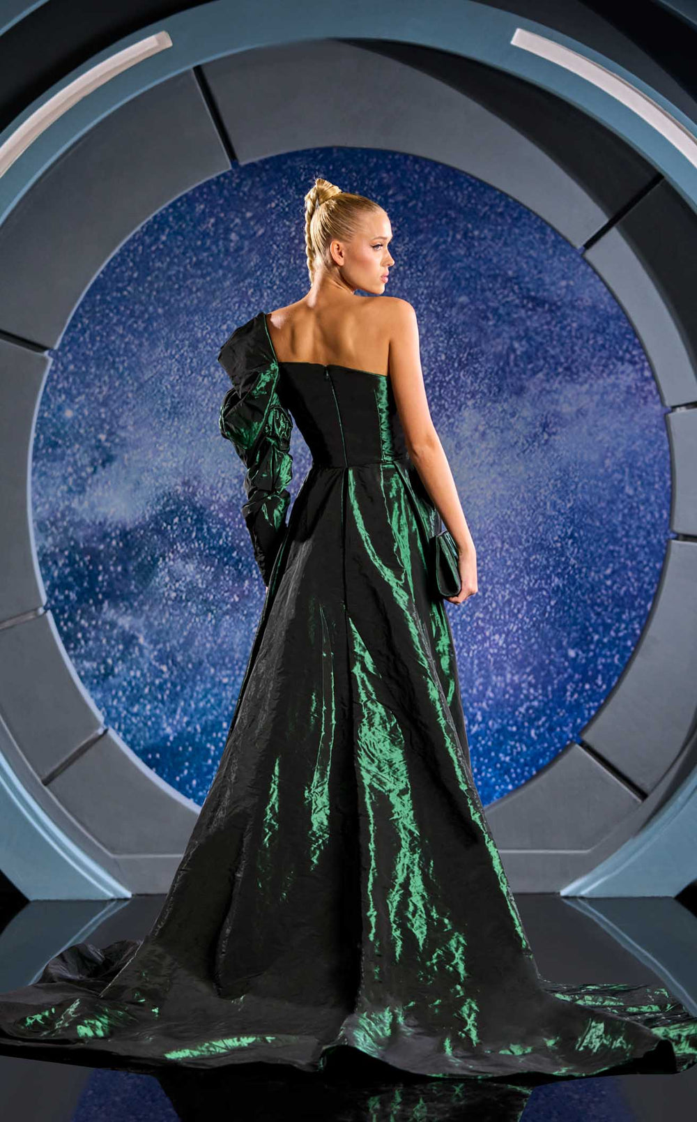 Exquisite Reverie Couture FW24128 Dress detail view - VOLAKK