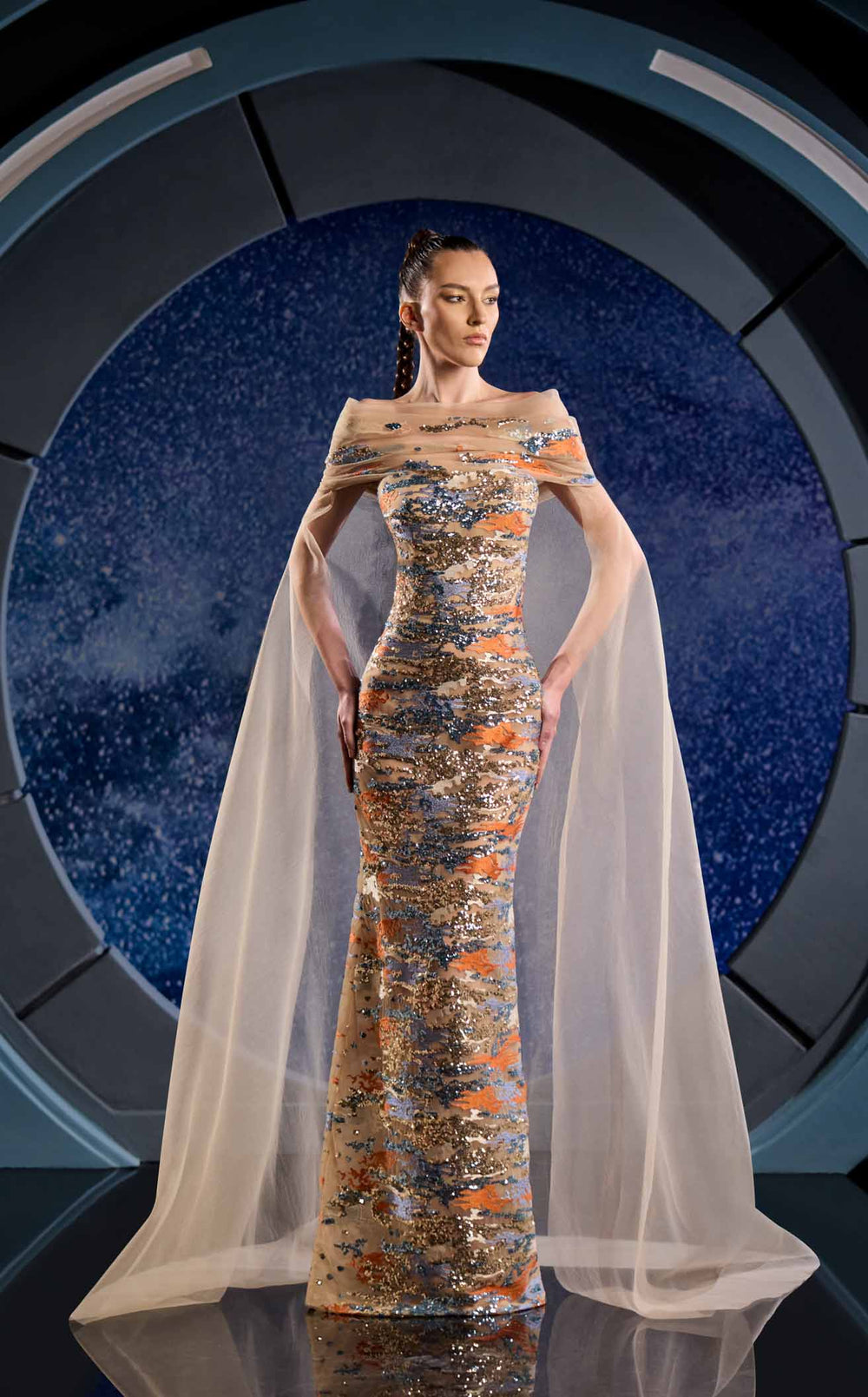Reverie Couture FW24133 Dress details - VOLAKK