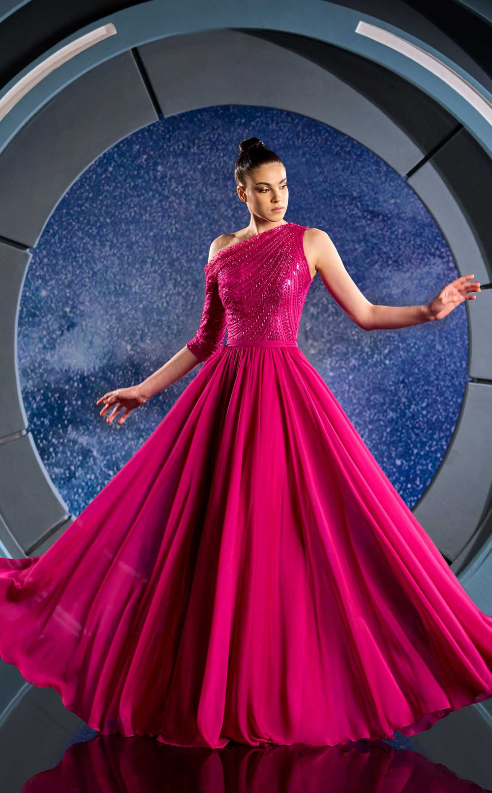 Reverie Couture FW24145 Dress details - VOLAKK
