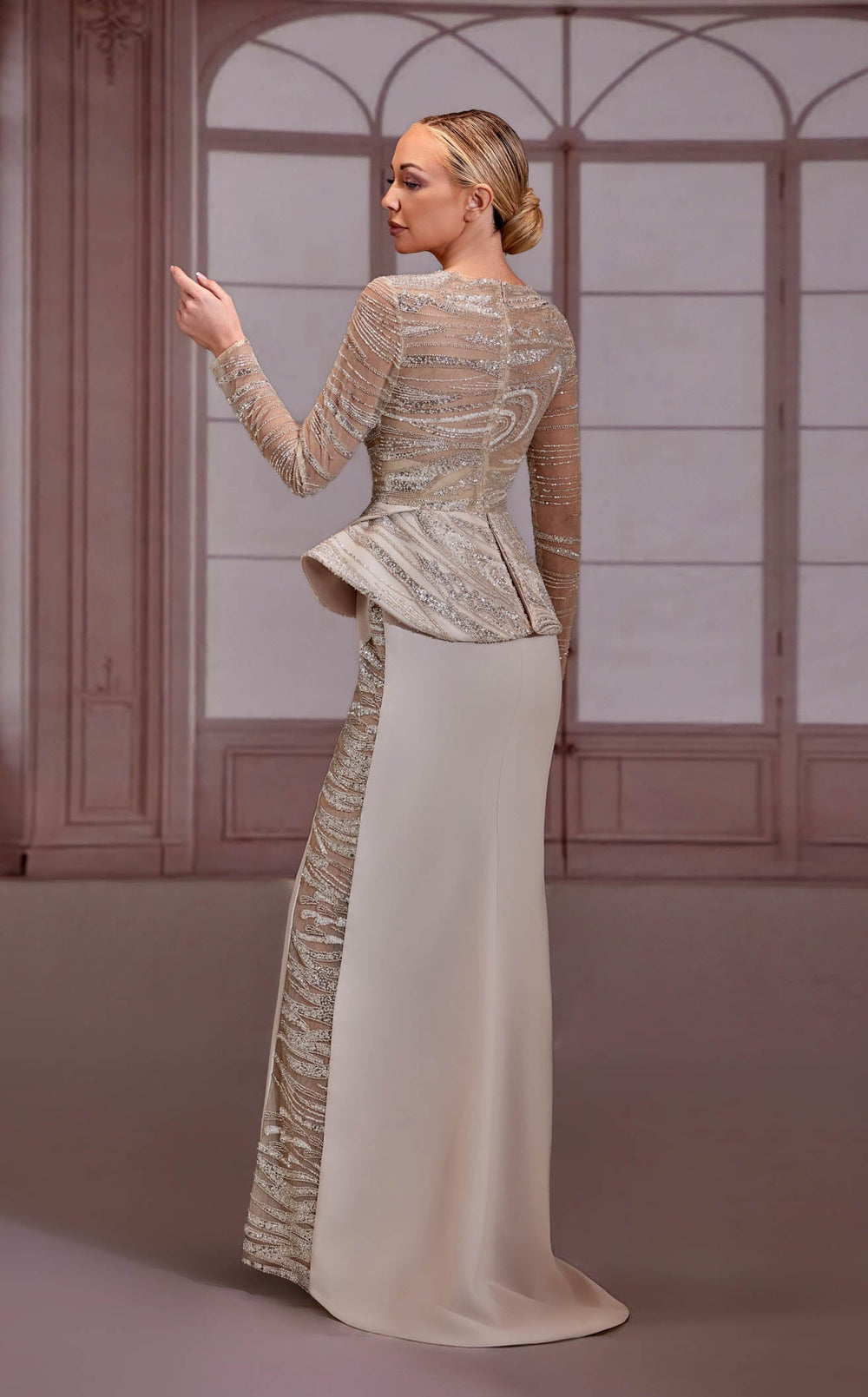 Exquisite Reverie Couture FW279 Dress detail view - VOLAKK