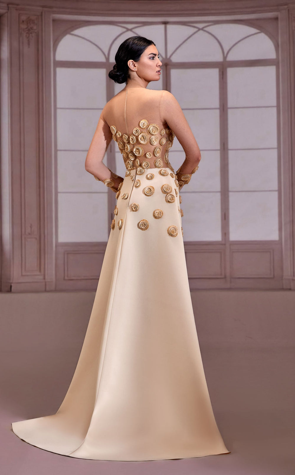 Exquisite Reverie Couture FW281 Dress detail view - VOLAKK