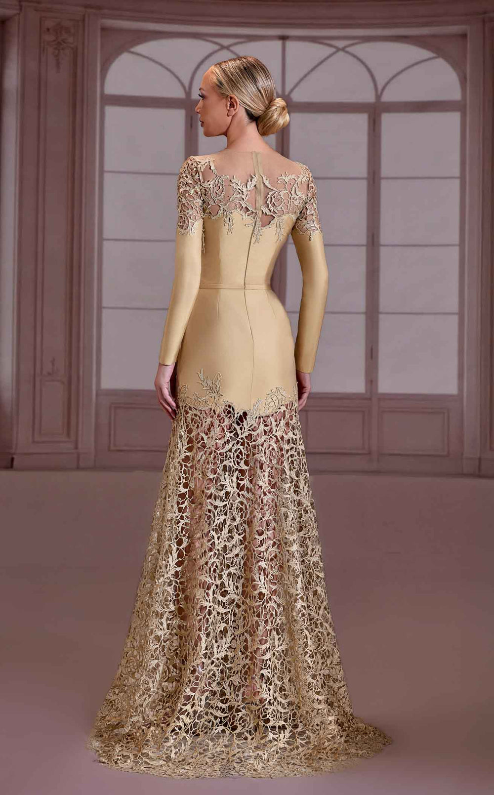 Exquisite Reverie Couture FW296 Dress detail view - VOLAKK