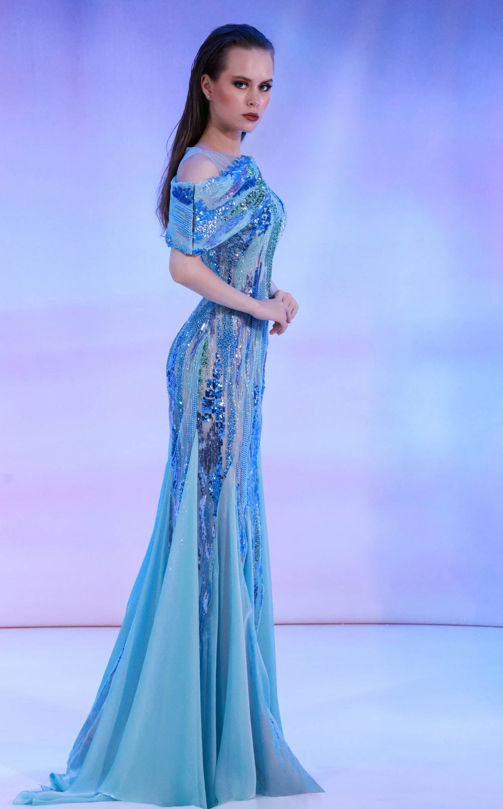Exquisite Reverie Couture SS160 Dress detail view - VOLAKK