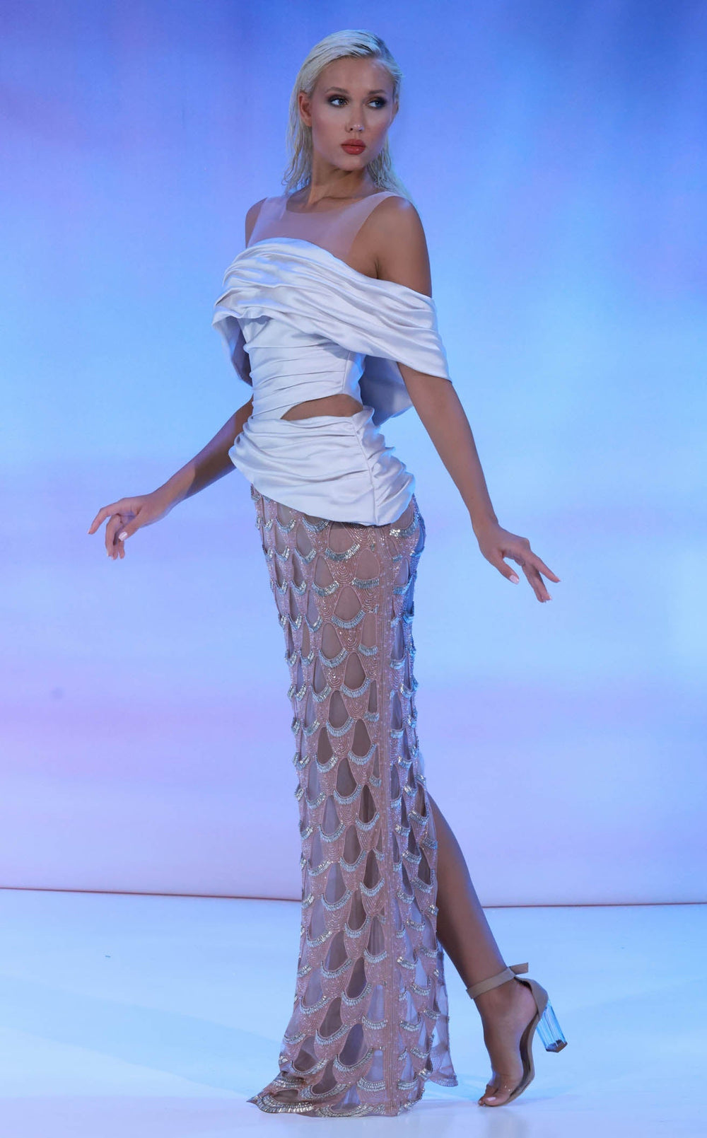 Exquisite Reverie Couture SS177 Dress detail view - VOLAKK