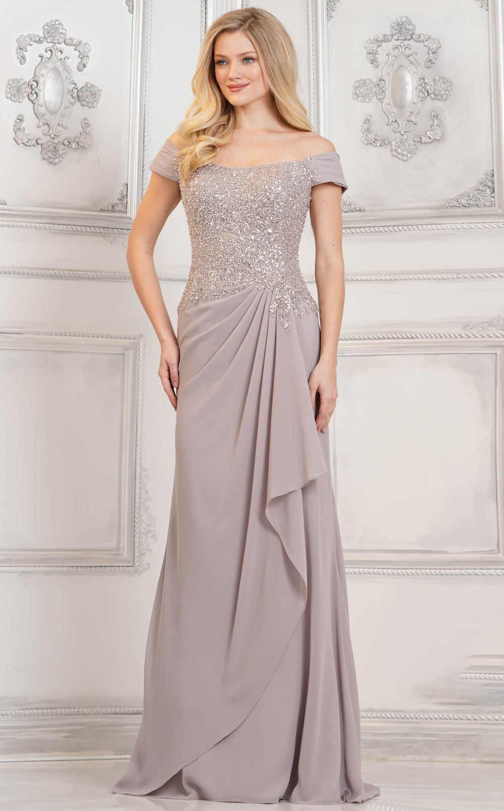 Exquisite Rina Di Montella RD3128 Dress detail view - VOLAKK