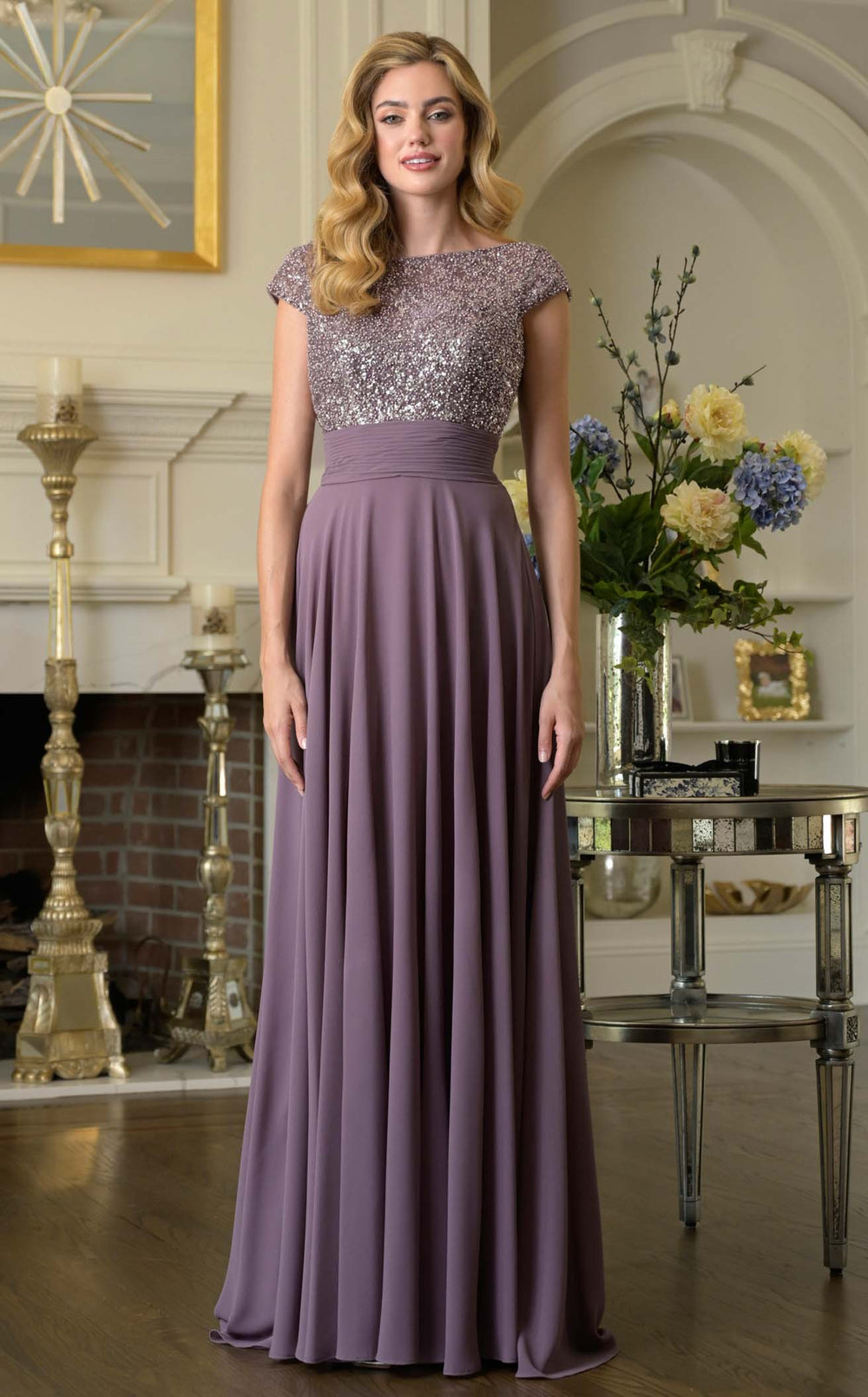 Exquisite Rina Di Montella RD3419 Dress detail view - VOLAKK