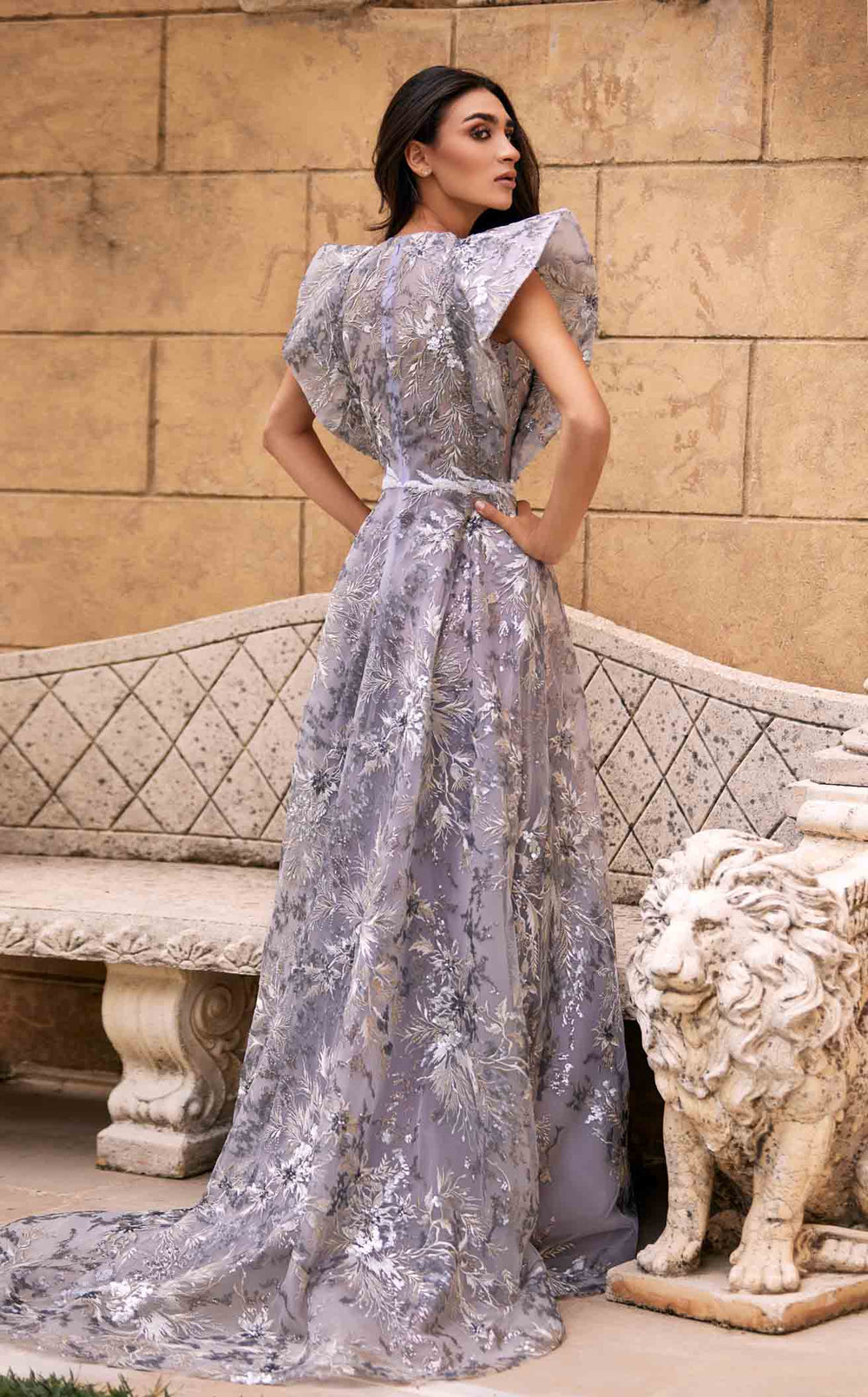Exquisite Reverie Couture SS002 Dress detail view - VOLAKK