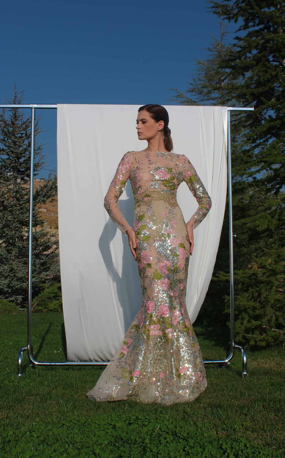 Edward Arsouni Couture SS595 Dress details - VOLAKK