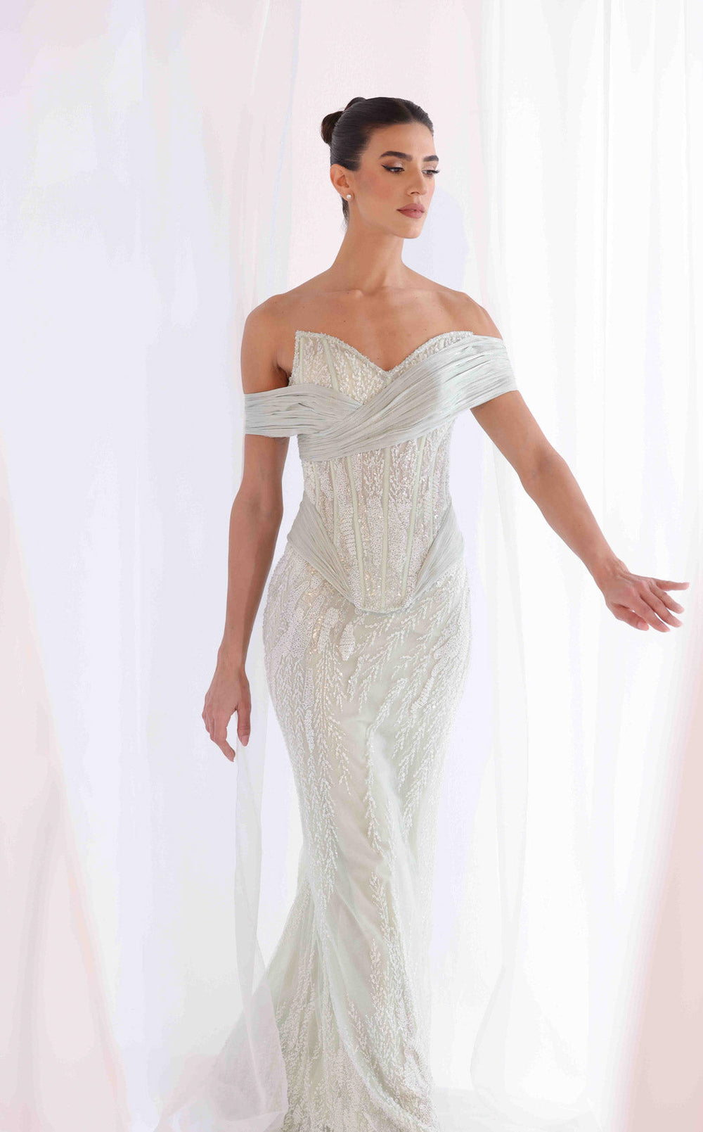Exquisite Sara Safa SS26004 Dress detail view - VOLAKK