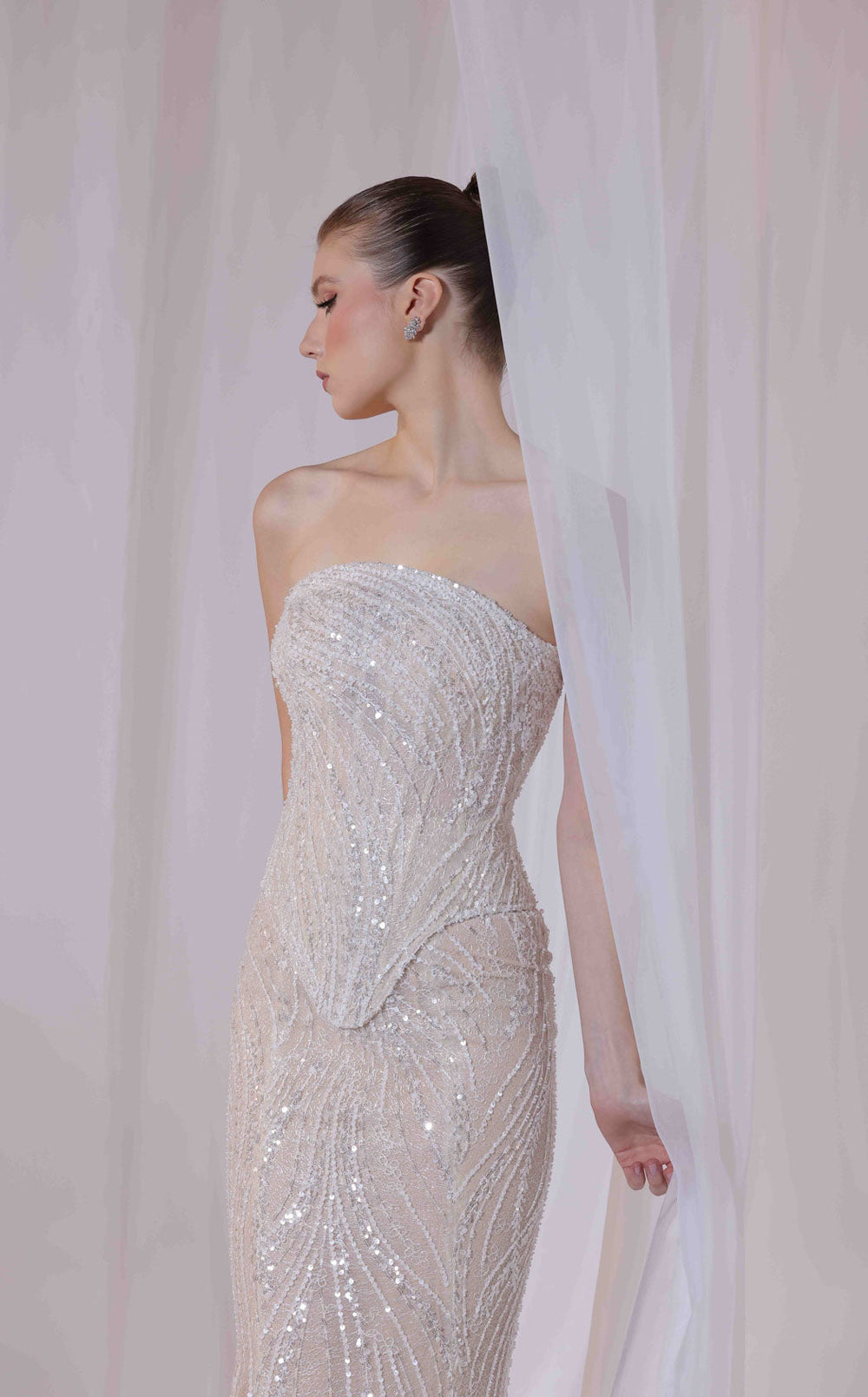 Exquisite Sara Safa SS26005 Dress detail view - VOLAKK
