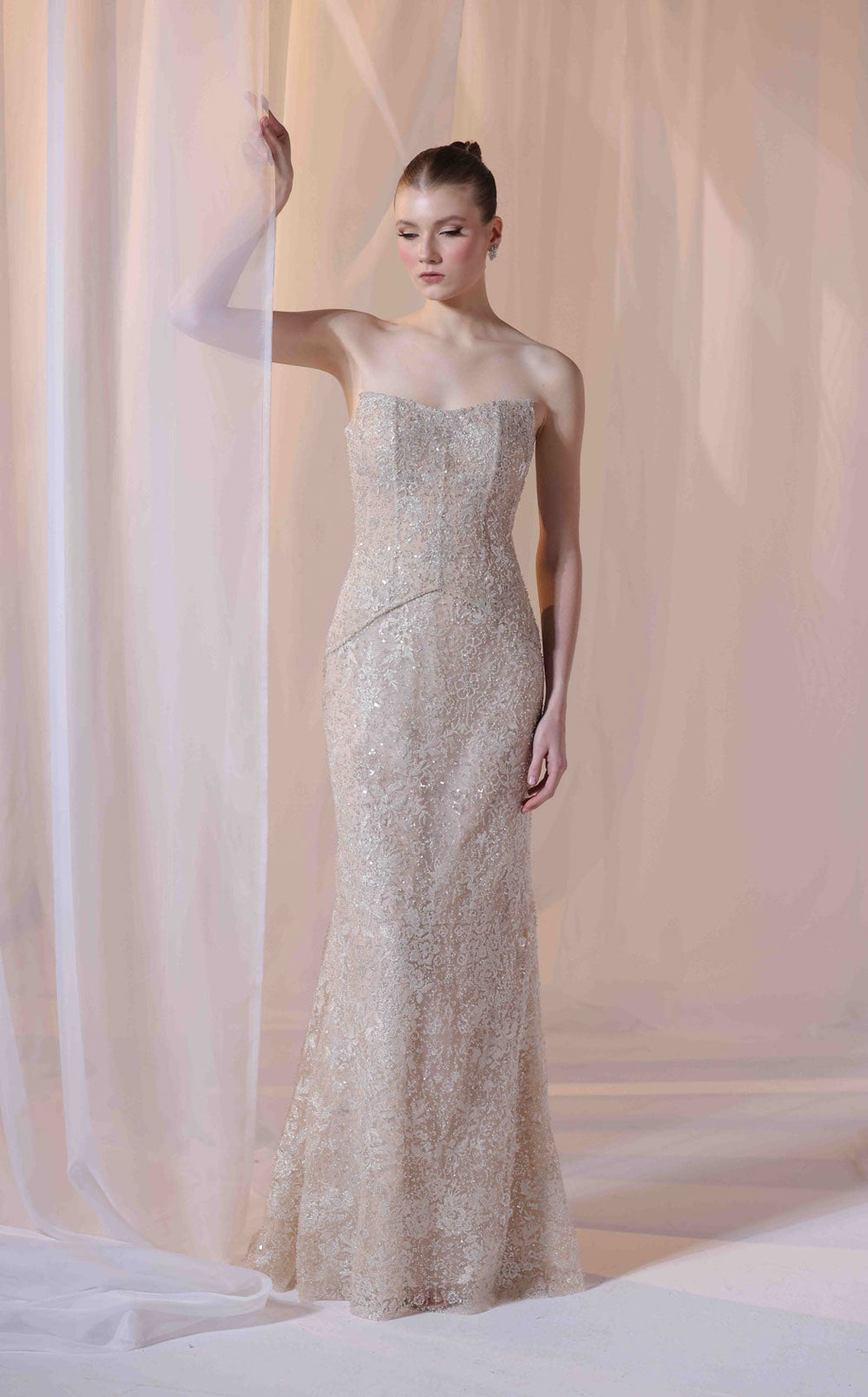 Exquisite Sara Safa SS26024 Dress detail view - VOLAKK