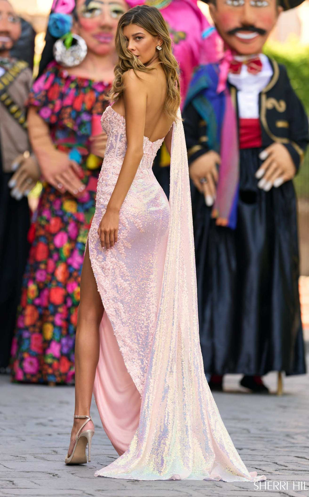 Exquisite Sherri Hill 55312 Dress detail view - VOLAKK