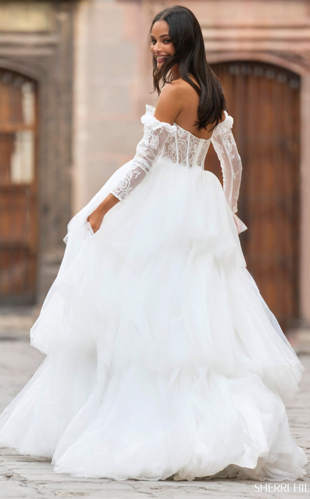 Exquisite Sherri Hill 55437 Dress detail view - VOLAKK