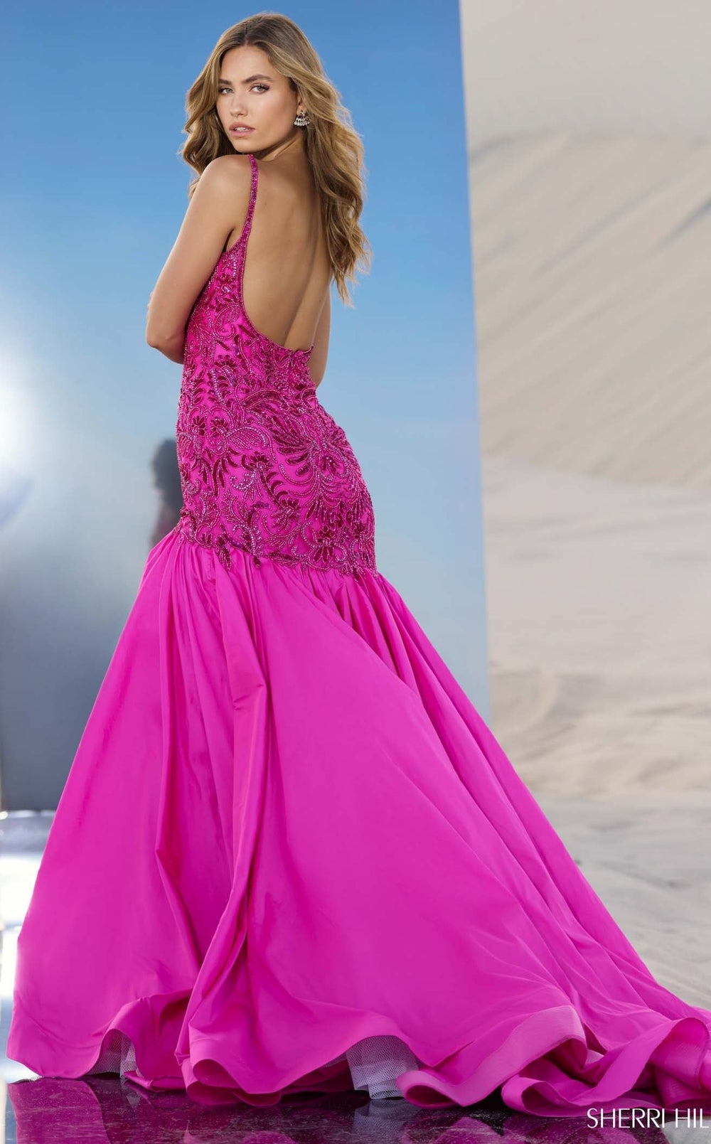 Exquisite Sherri Hill 56831 Dress detail view - VOLAKK