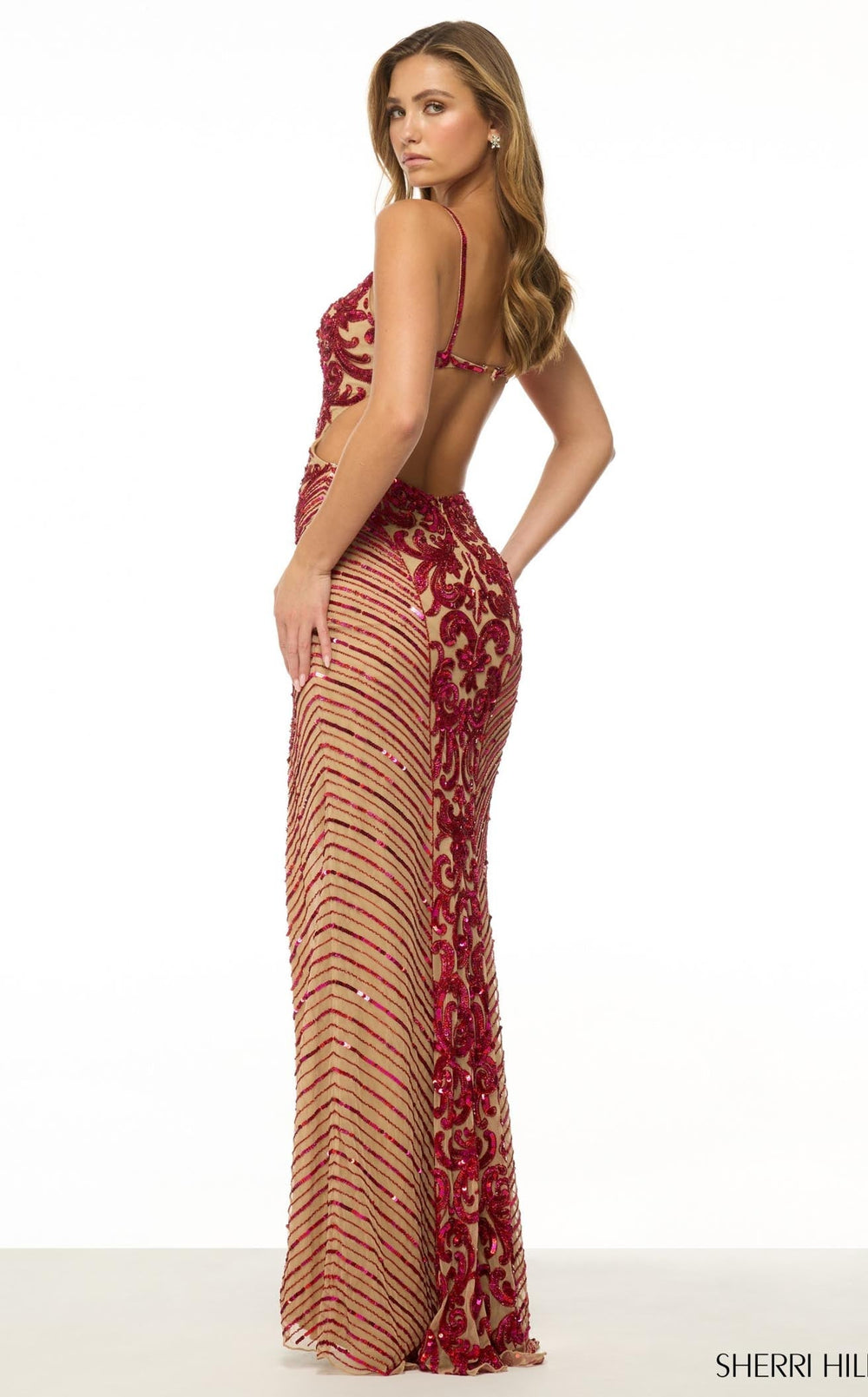 Exquisite Sherri Hill 57078 Dress detail view - VOLAKK