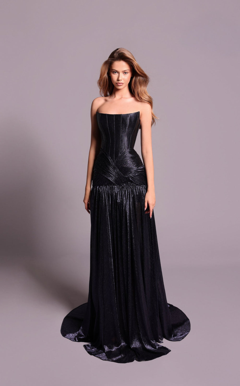 Exquisite Tarik Ediz 99055 Dress detail view - VOLAKK