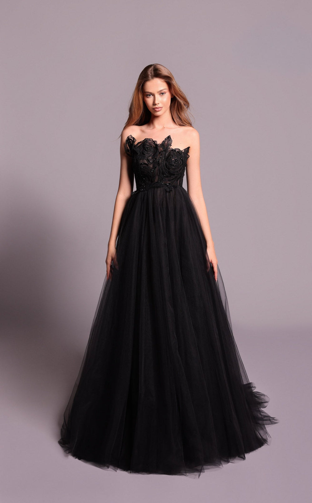 Exquisite Tarik Ediz 99118 Dress detail view - VOLAKK