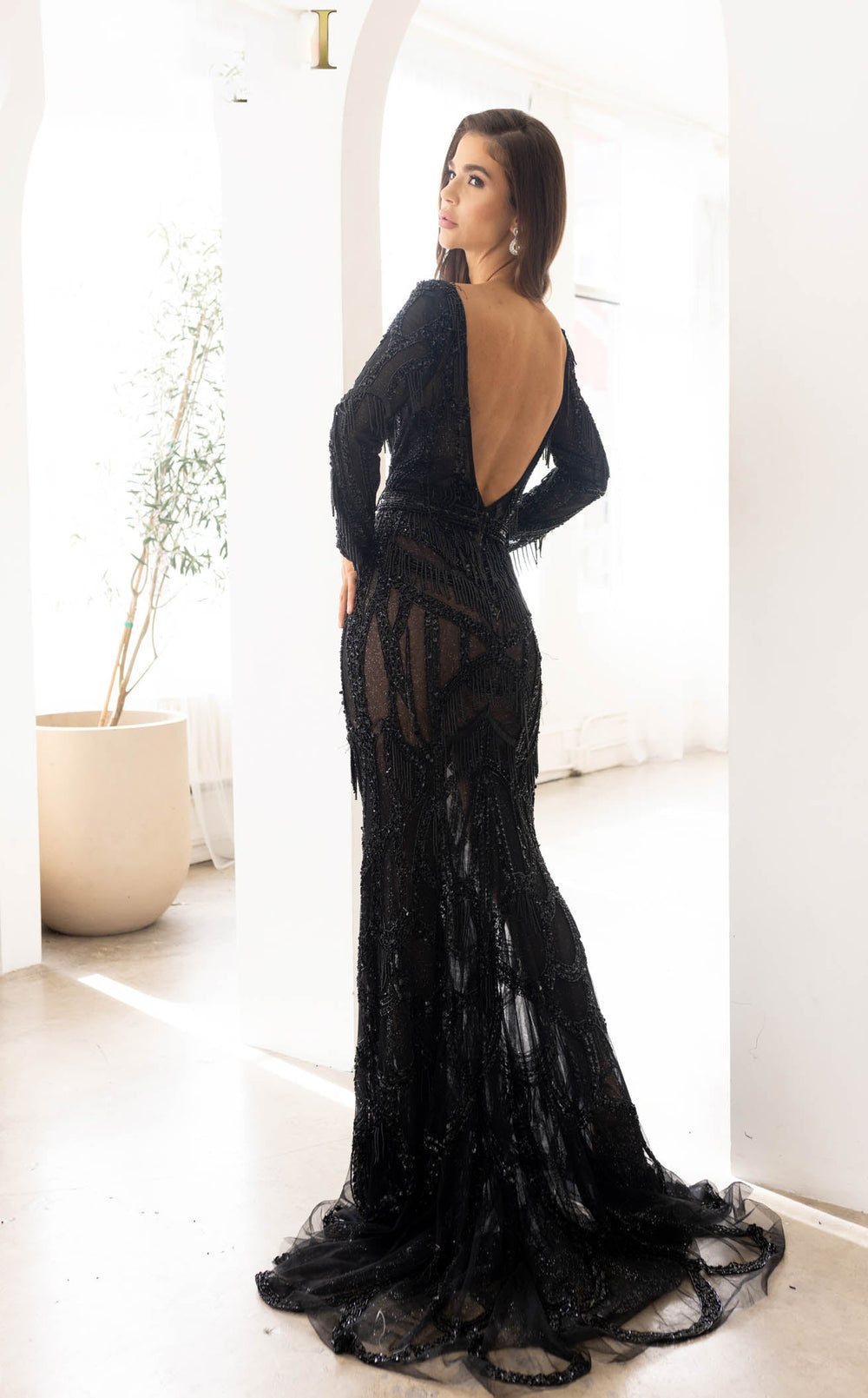 Exquisite Terani 241GL2610 Dress detail view - VOLAKK