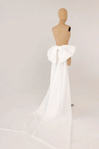 Organza Huge Bow With Train “Audrey” view 1