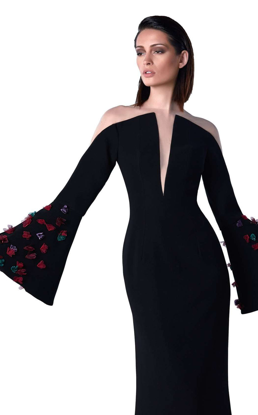 Edward Arsouni Couture FW0424 Dress details - VOLAKK