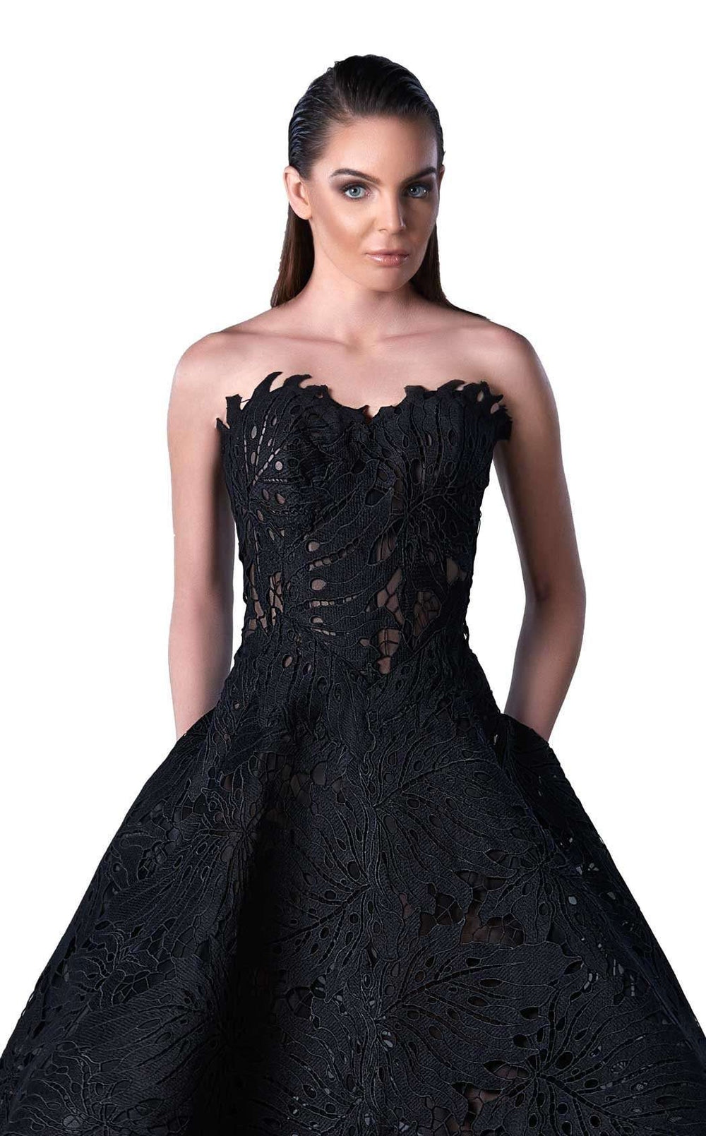 Edward Arsouni Couture FW0430 Dress details - VOLAKK