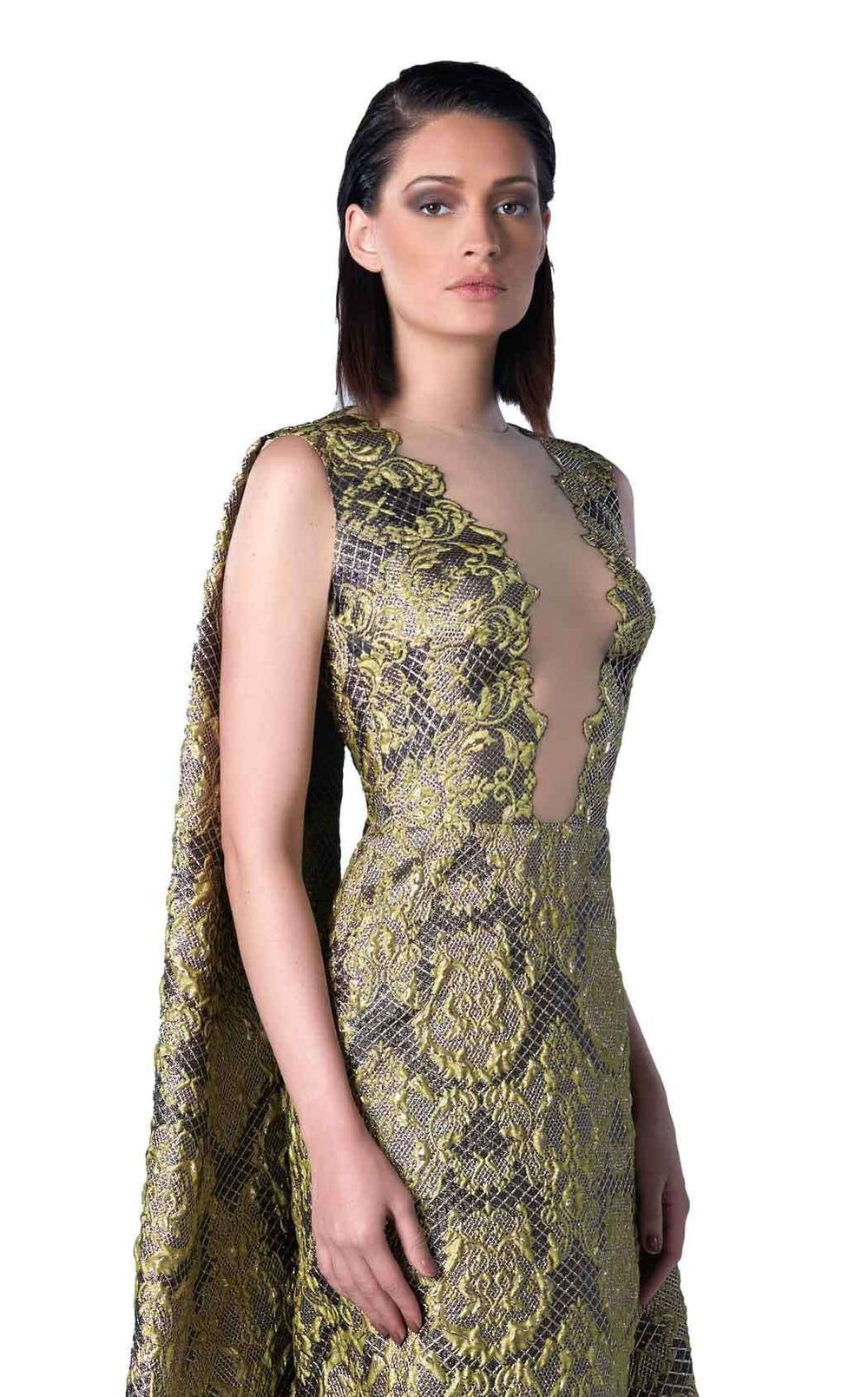 Edward Arsouni Couture FW0435 Dress details - VOLAKK