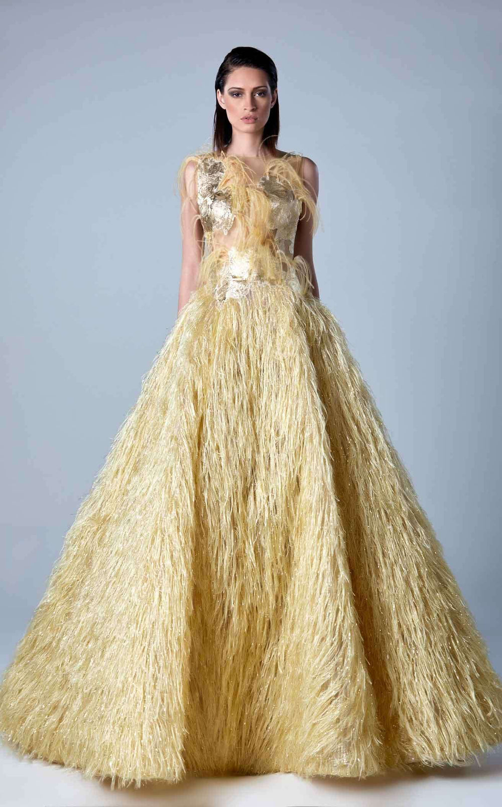 Exquisite Edward Arsouni Couture FW0437 Dress detail view - VOLAKK