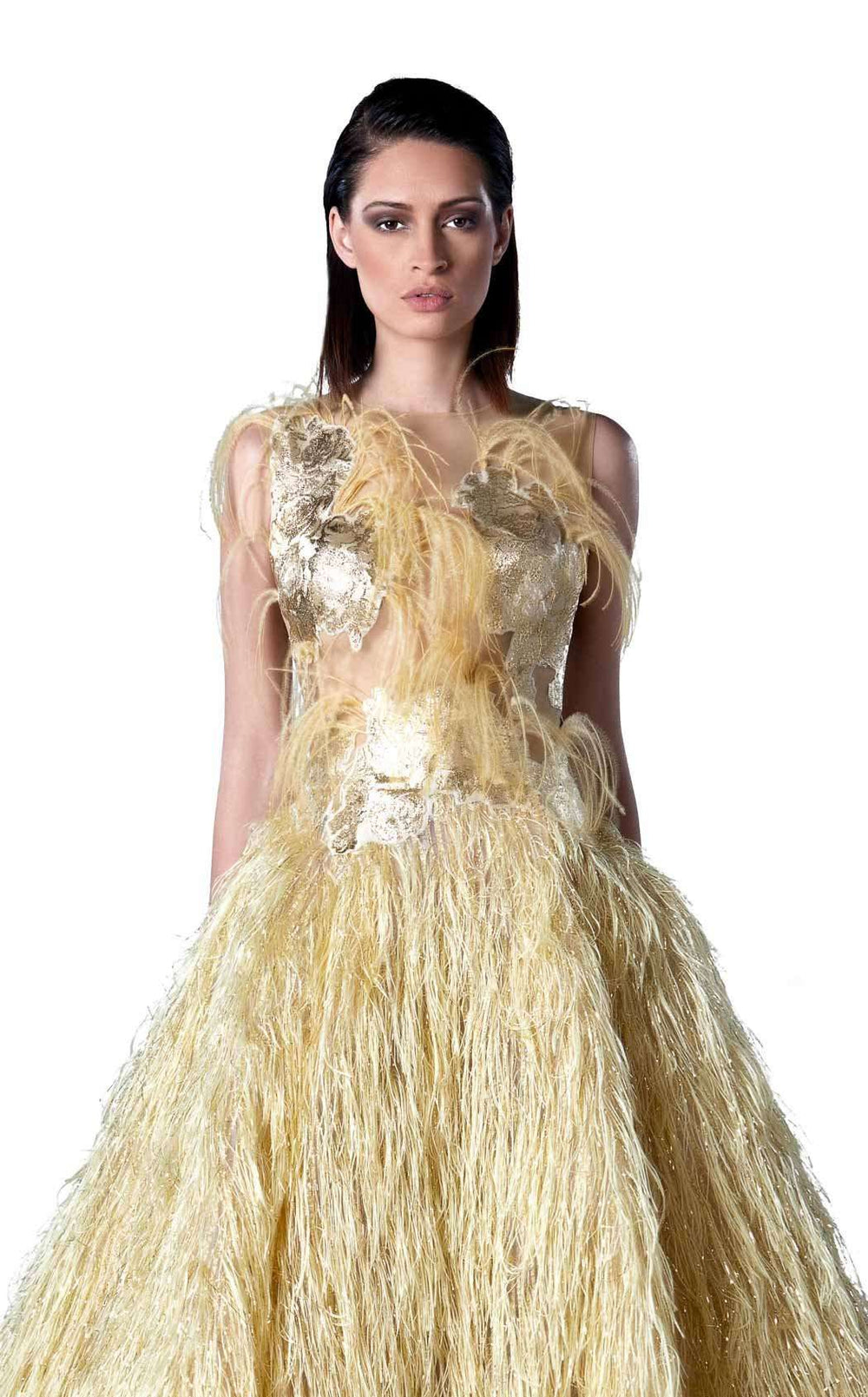 Edward Arsouni Couture FW0437 Dress details - VOLAKK