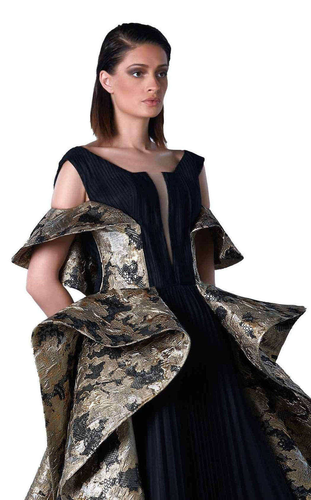 Edward Arsouni Couture FW0441 Dress details - VOLAKK