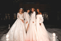 Royal Lace Off-The-Shoulder Sparkly Wedding Dress Meryem view 17