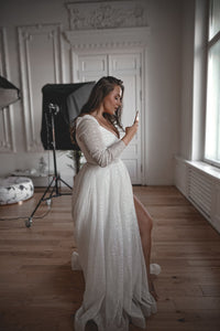 Plus Size Sparkly Wedding Dress Miranda view 11