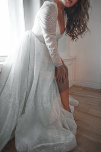 Plus Size Sparkly Wedding Dress Miranda view 12