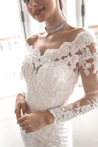 Classic Lace Mermaid Dress Ornella view 4