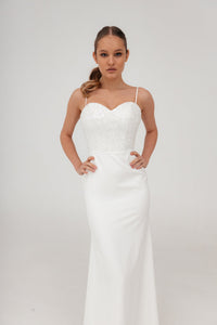 Minimalist Mermaid Wedding Dress Selena view 5