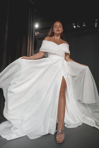 Plus Size Organza Wedding Dress Cardi view 2