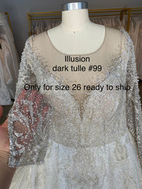 Royal Lace Off-The-Shoulder Sparkly Wedding Dress Meryem view 20