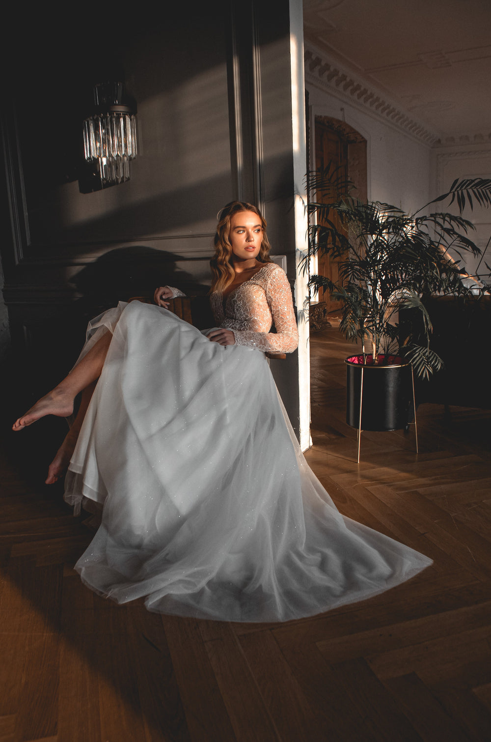 Exquisite A-line Wedding Dress Aviv detail view - VOLAKK