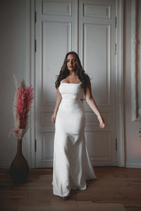Plus Size Crepe Wedding Dress Jessica view 4