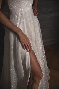Plus Size Shiny Wedding Dress Bree view 5