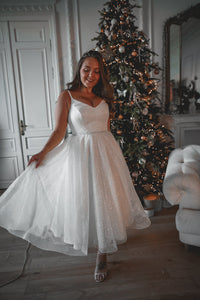 Plus Size Shiny Wedding & Evening Dress Heist Midi view 11
