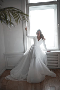 Plus Size Organza Wedding Dress Tayra view 4